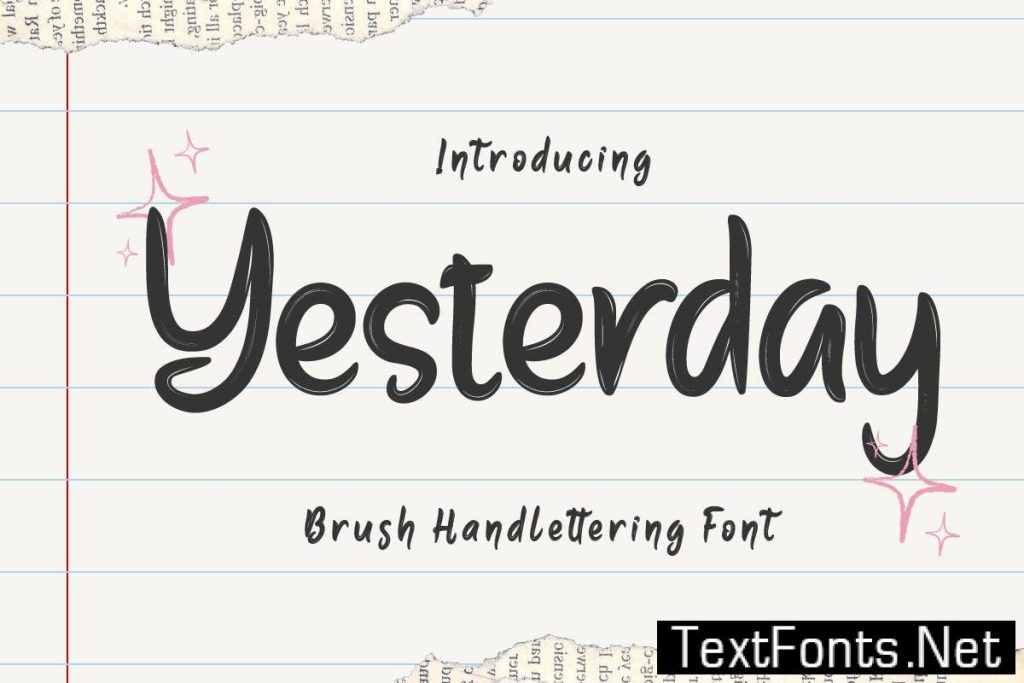Yesterday – Brush Handwritten Font 8UT7DV2