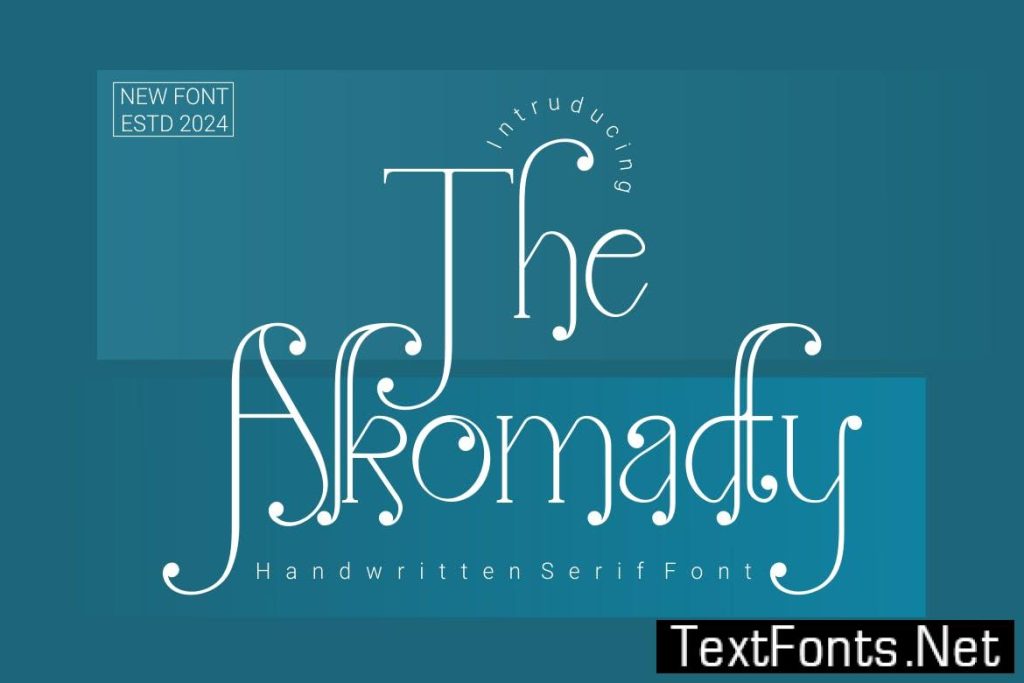 The Alkomadty Font 6YUCSTW