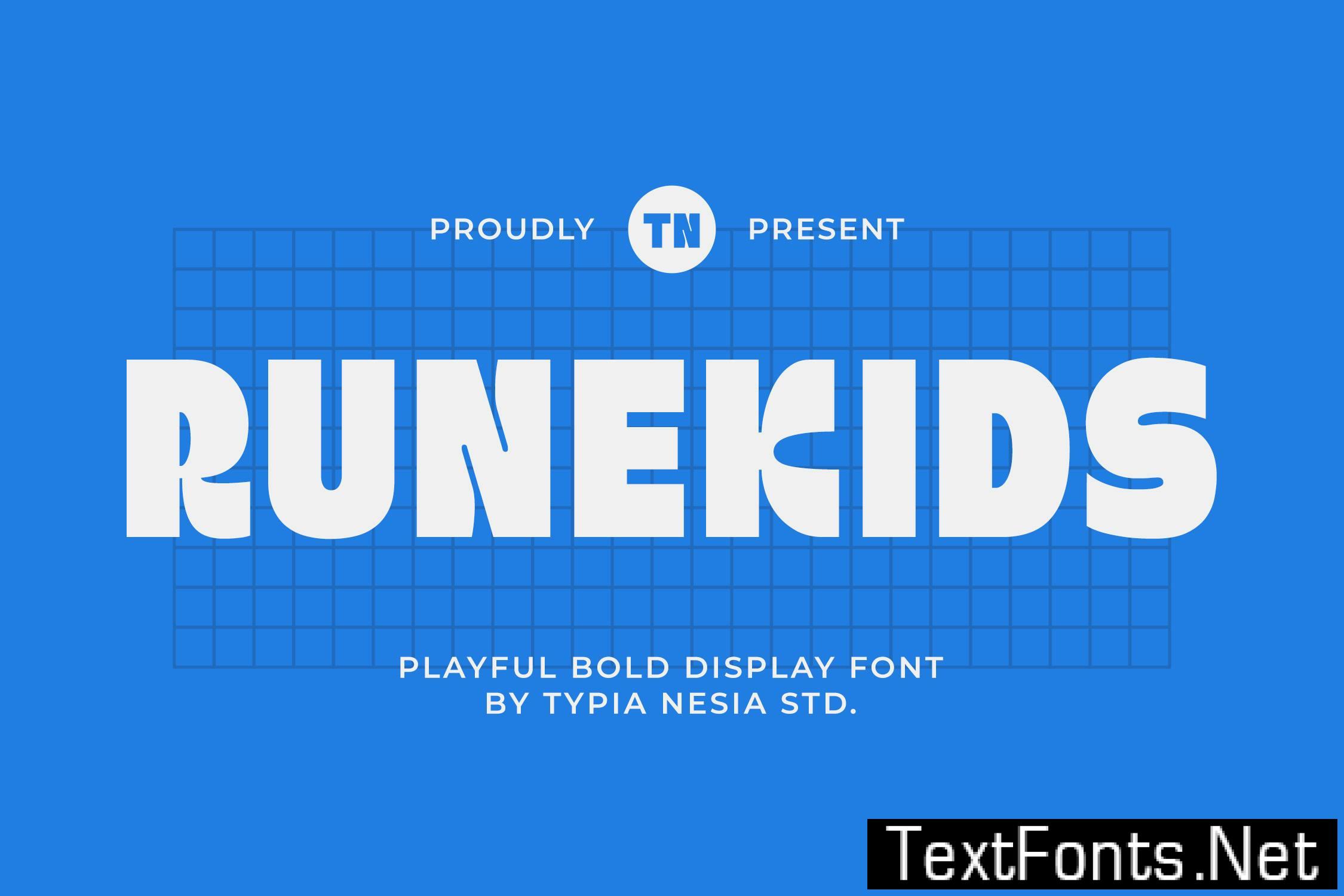 Runekids – Playful Bold Display Font SLTJEWX