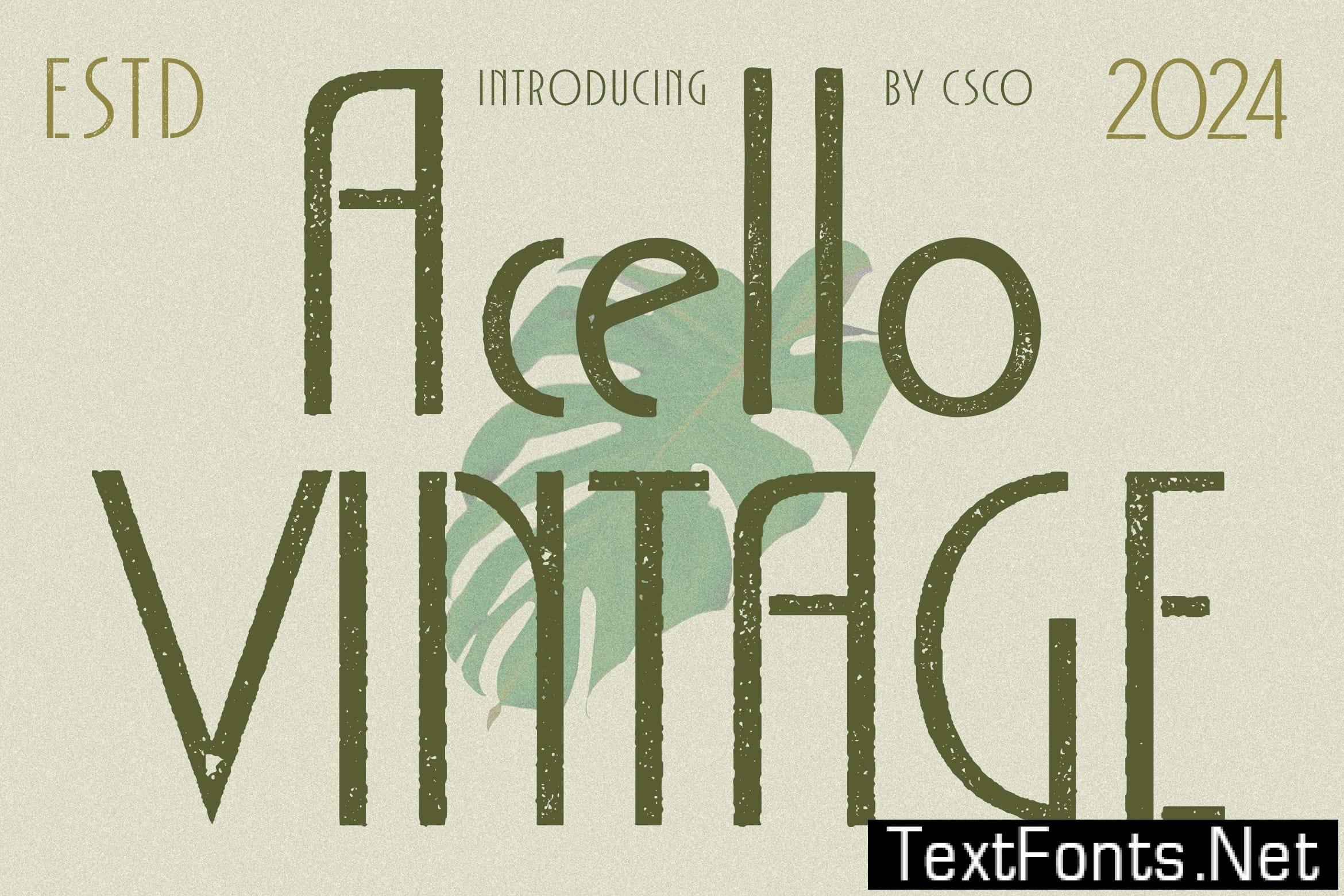 Acello Vintage 7TCG7X4