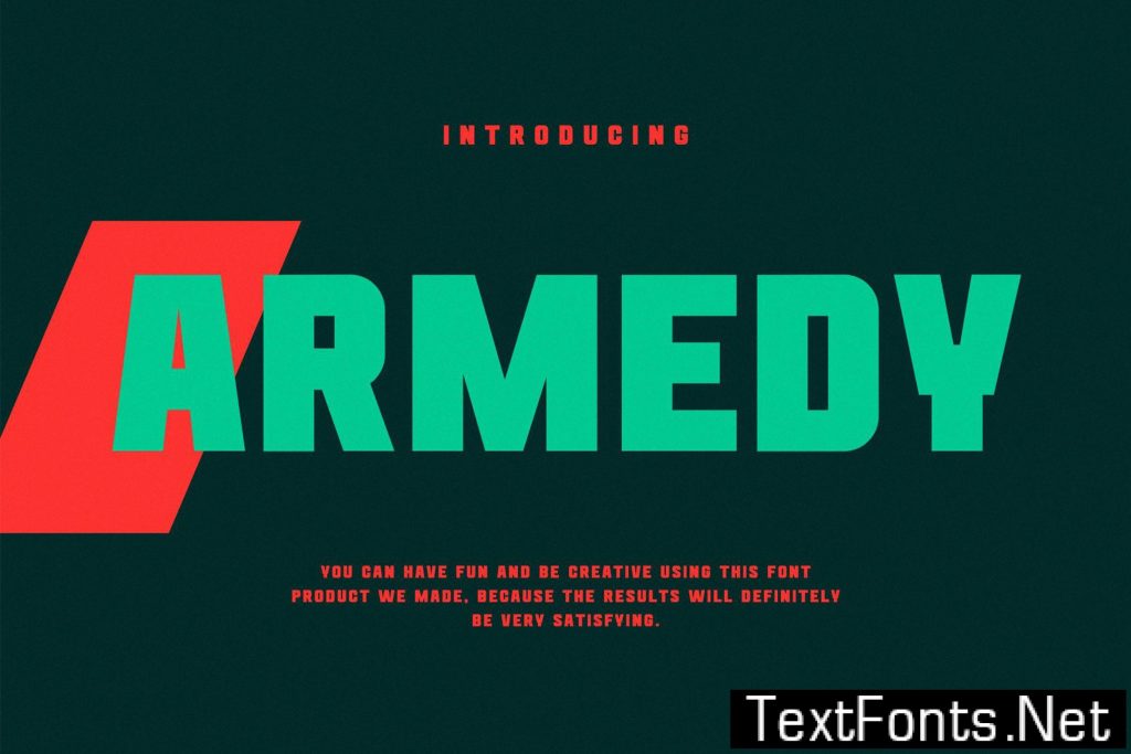 Armedy Futuristic Font C3P2NBQ