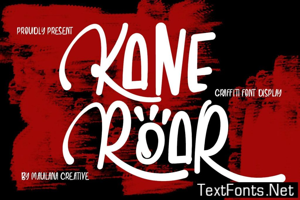 Kane Roar Urban Graffiti Display Font 7Y3T42B