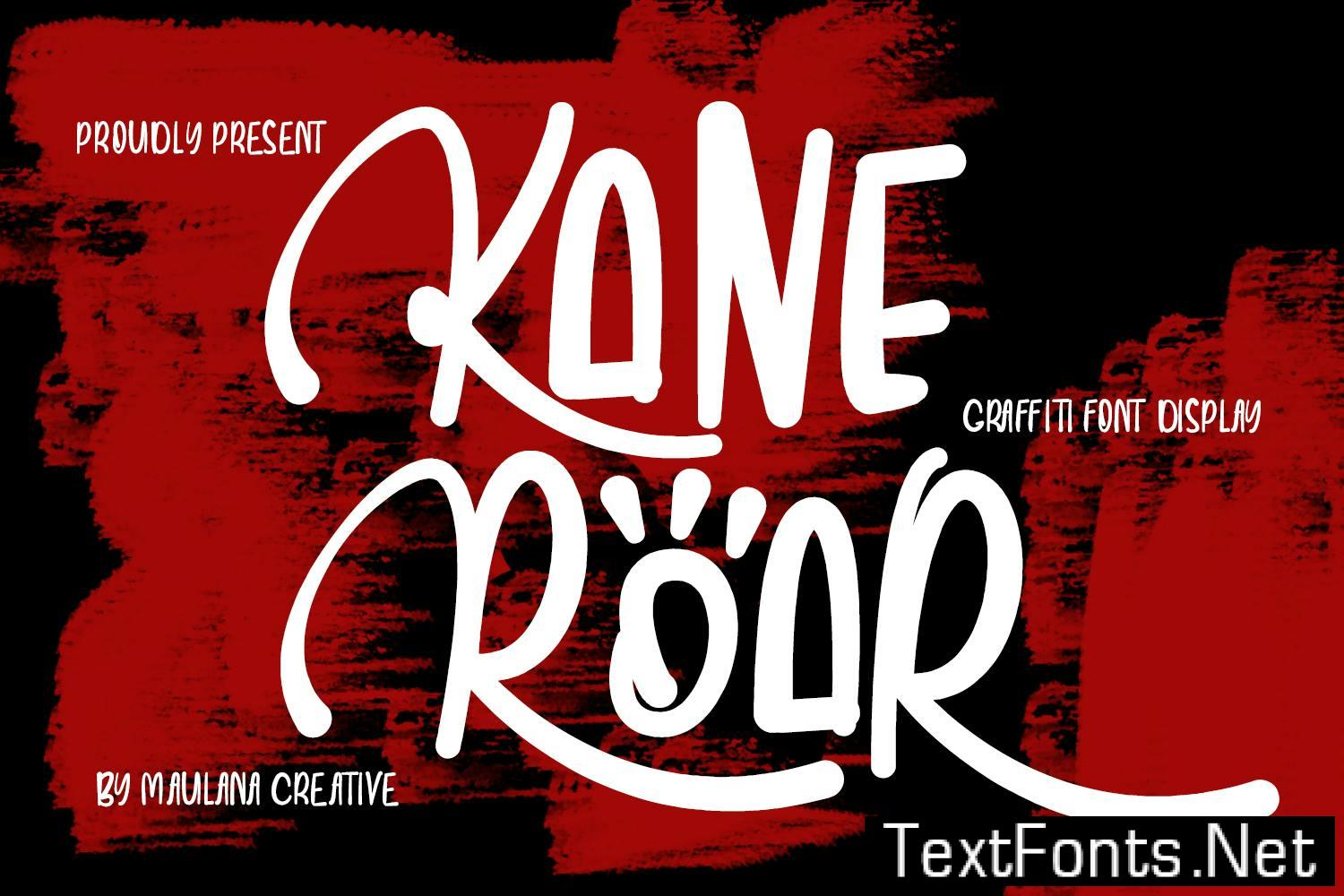 Kane Roar Urban Graffiti Display Font 7Y3T42B