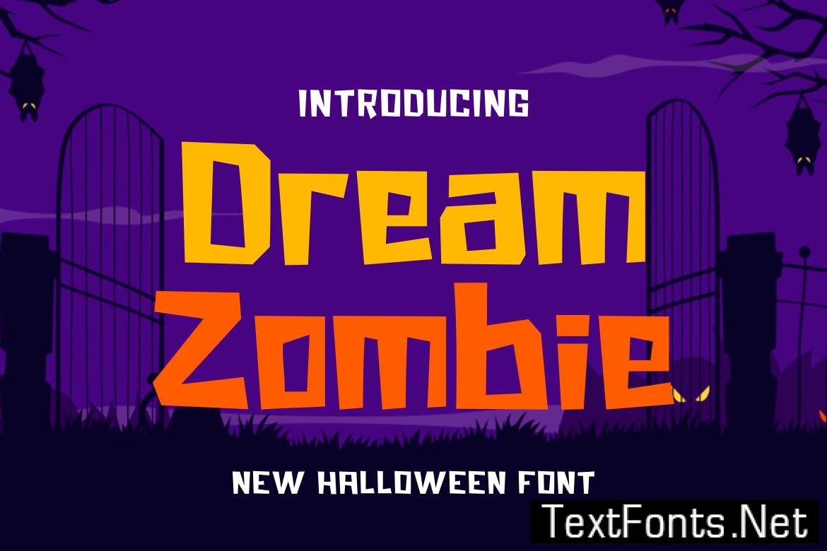 Dream Zombie – Halloween Font V4QTQZN