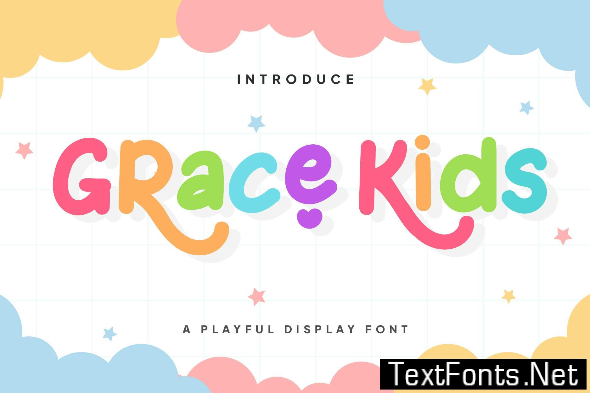 Grace Kids – Playful Display Font MNF7ZS8