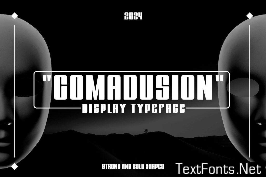 Comadusion – Display Typeface GKM4L3F