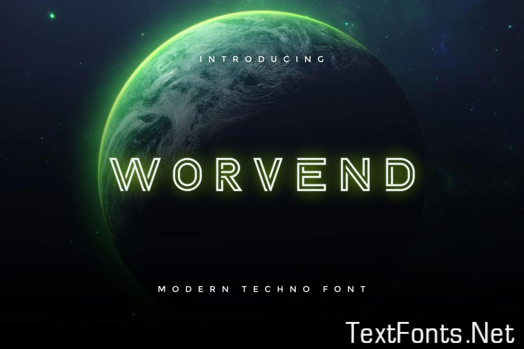 Worfend Modern Techno Font XPGRG6U