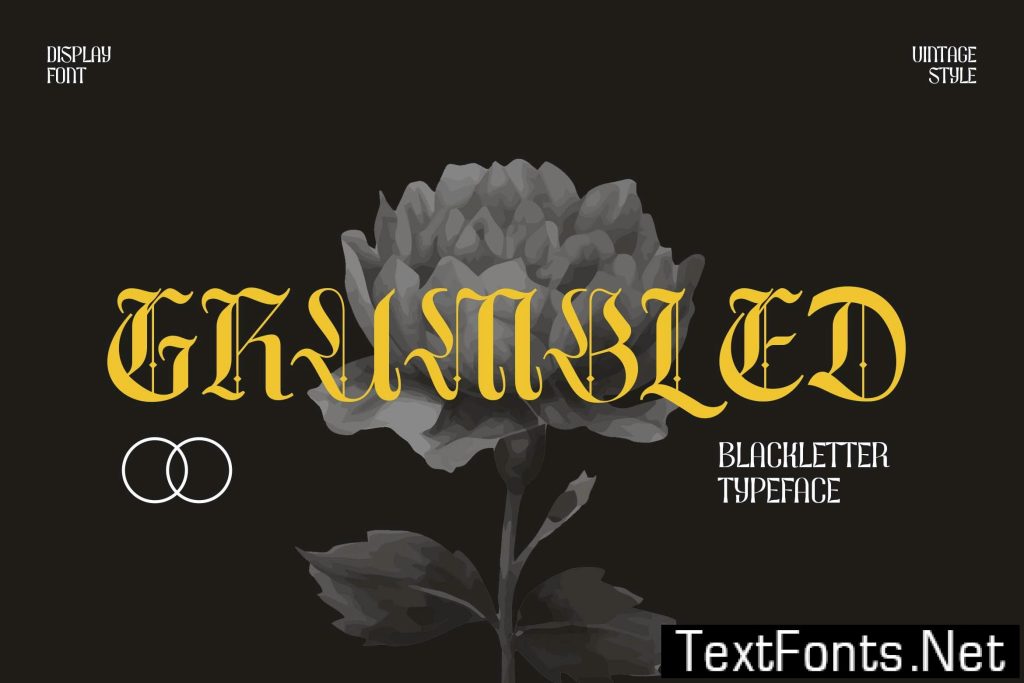 Grumbled Blackletter Font S8MBU5A