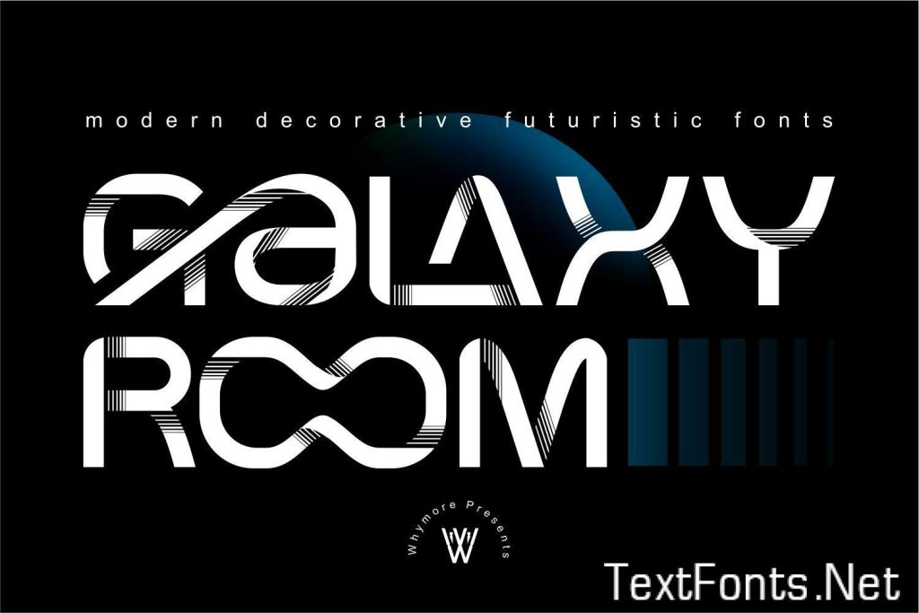 Galaxy Room | Futuristic Font | Space Font LL99FSZ