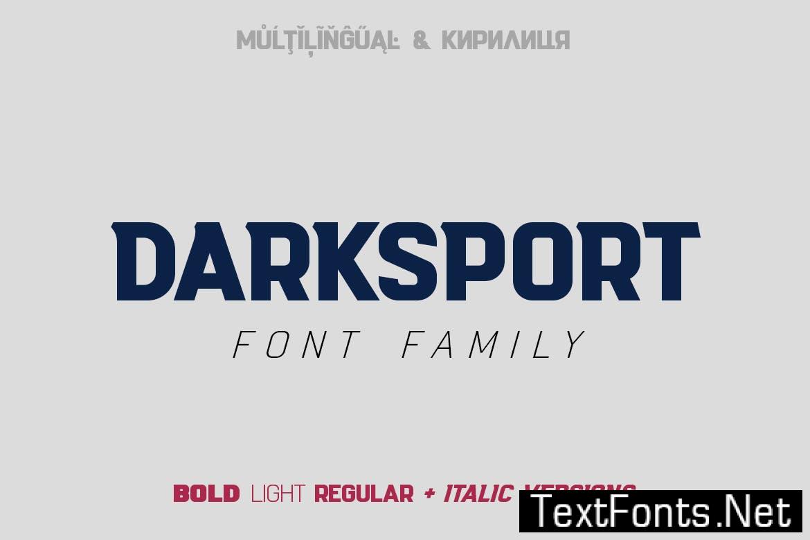 Darksport Font Family R3E3JWU