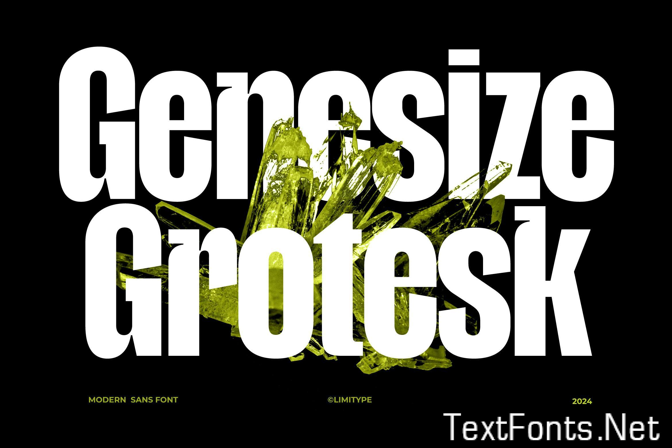 Genesize Grotesk – Condensed Font YMTZ94C