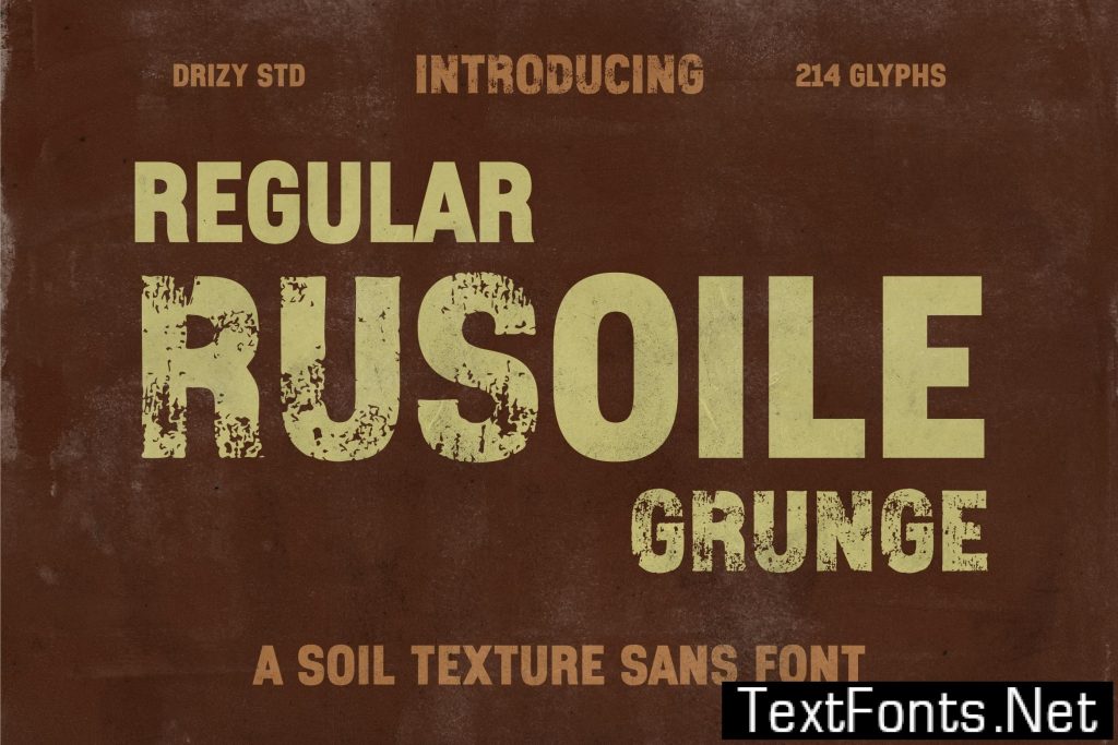 Rusoile – Soil Texture Sans Font RZMYM58