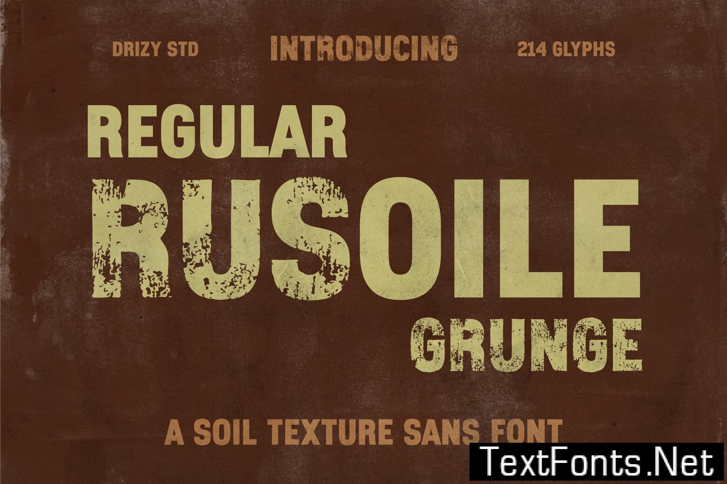 Rusoile – Soil Texture Sans Font RZMYM58
