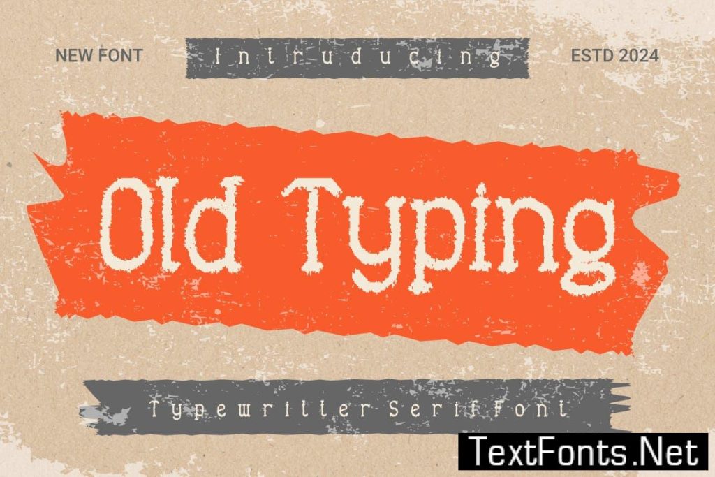 OldTyping – Typewriter Sans Font 2K2PRFY