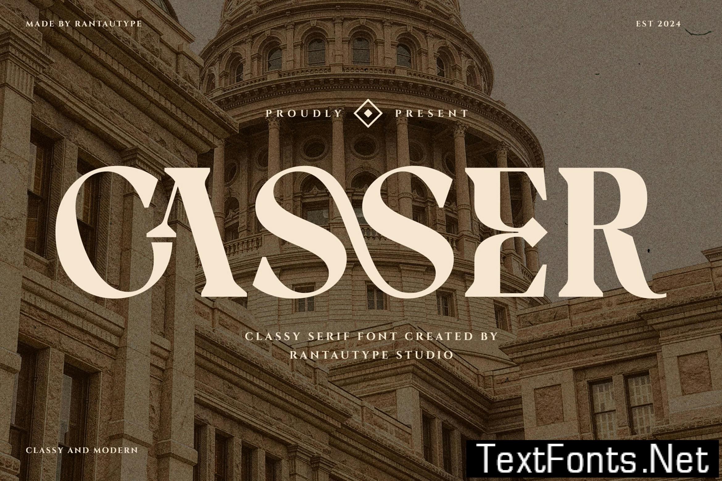 Casser Classy Serif Font PM4U47Q