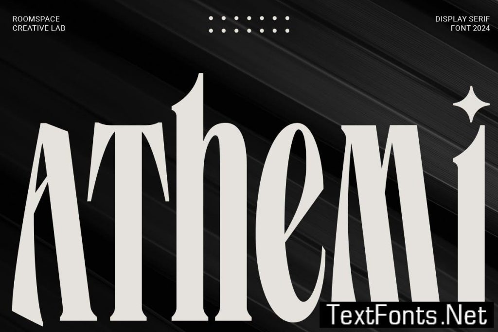 Athemi – Elegant Condensed Serif Logo Font GWK6LWK