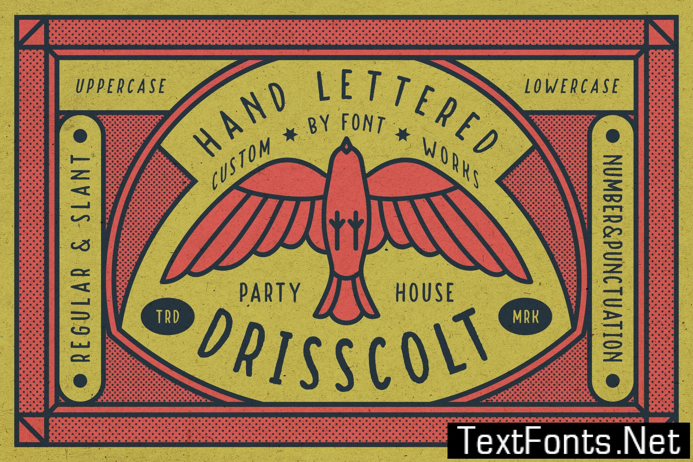 Drisscolt – Hand Lettered Font ABCTU85