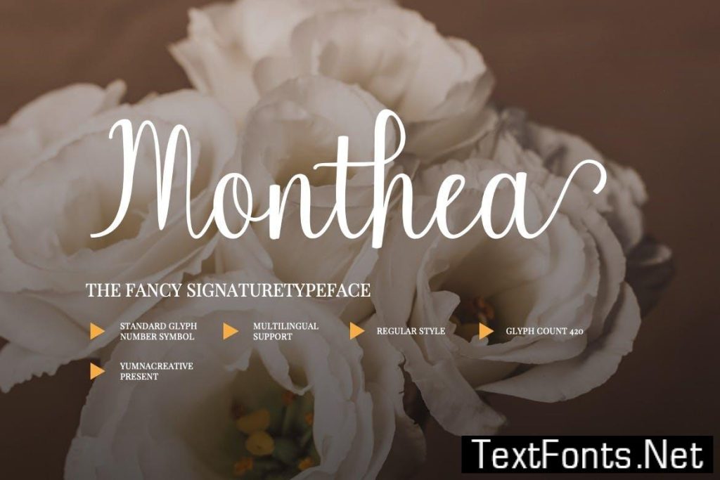 Monthea – Fancy SIgnature Font CZU5DAY