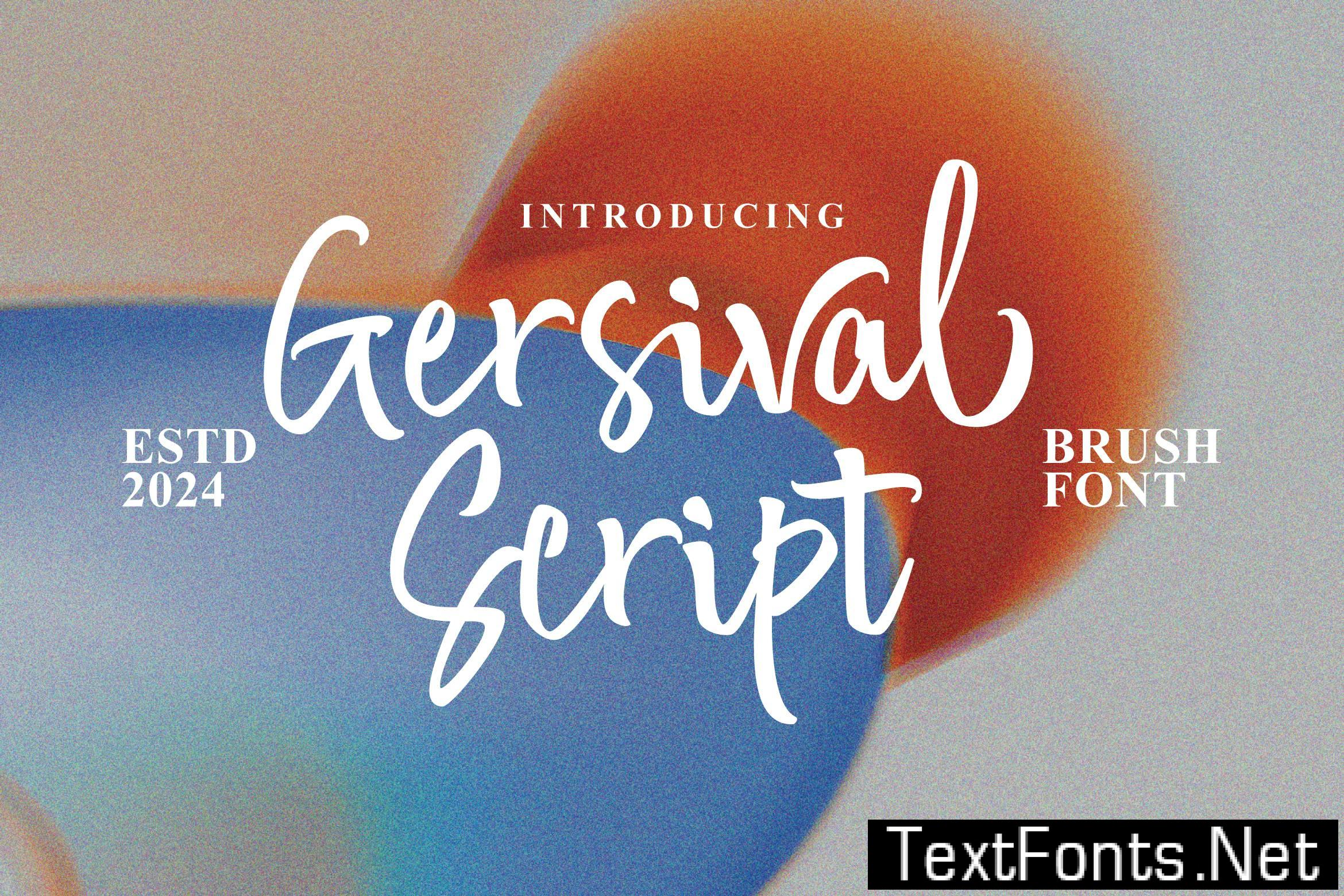 Gersival – Bold Script Logotype MKWUDLC