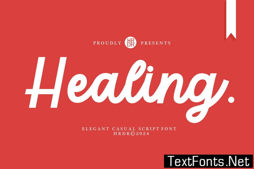 Healing – Modern Casual Script Font RBB5BSQ