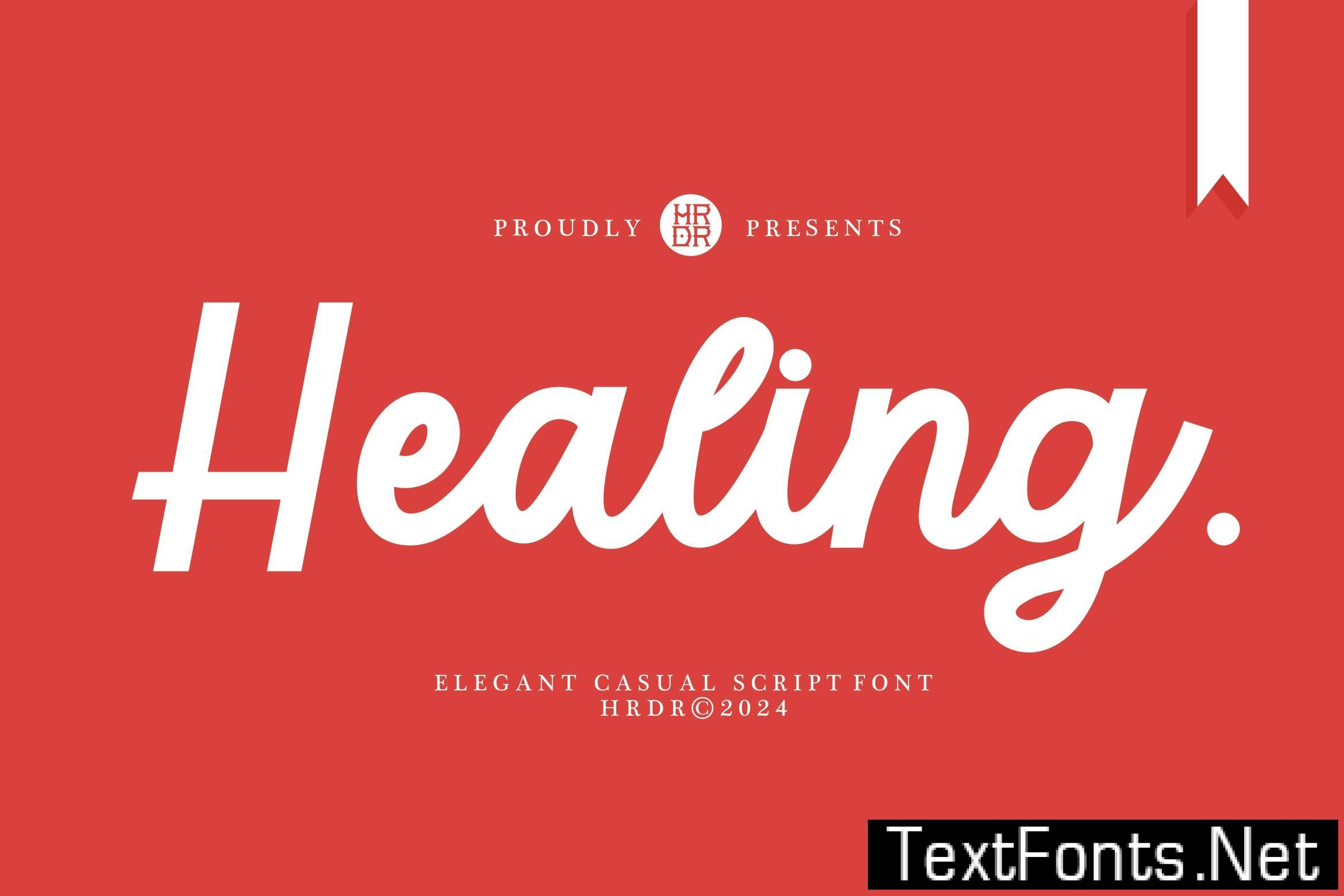 Healing – Modern Casual Script Font RBB5BSQ