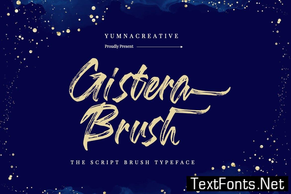 Gistera – Script Brush Font 2XUG6RP