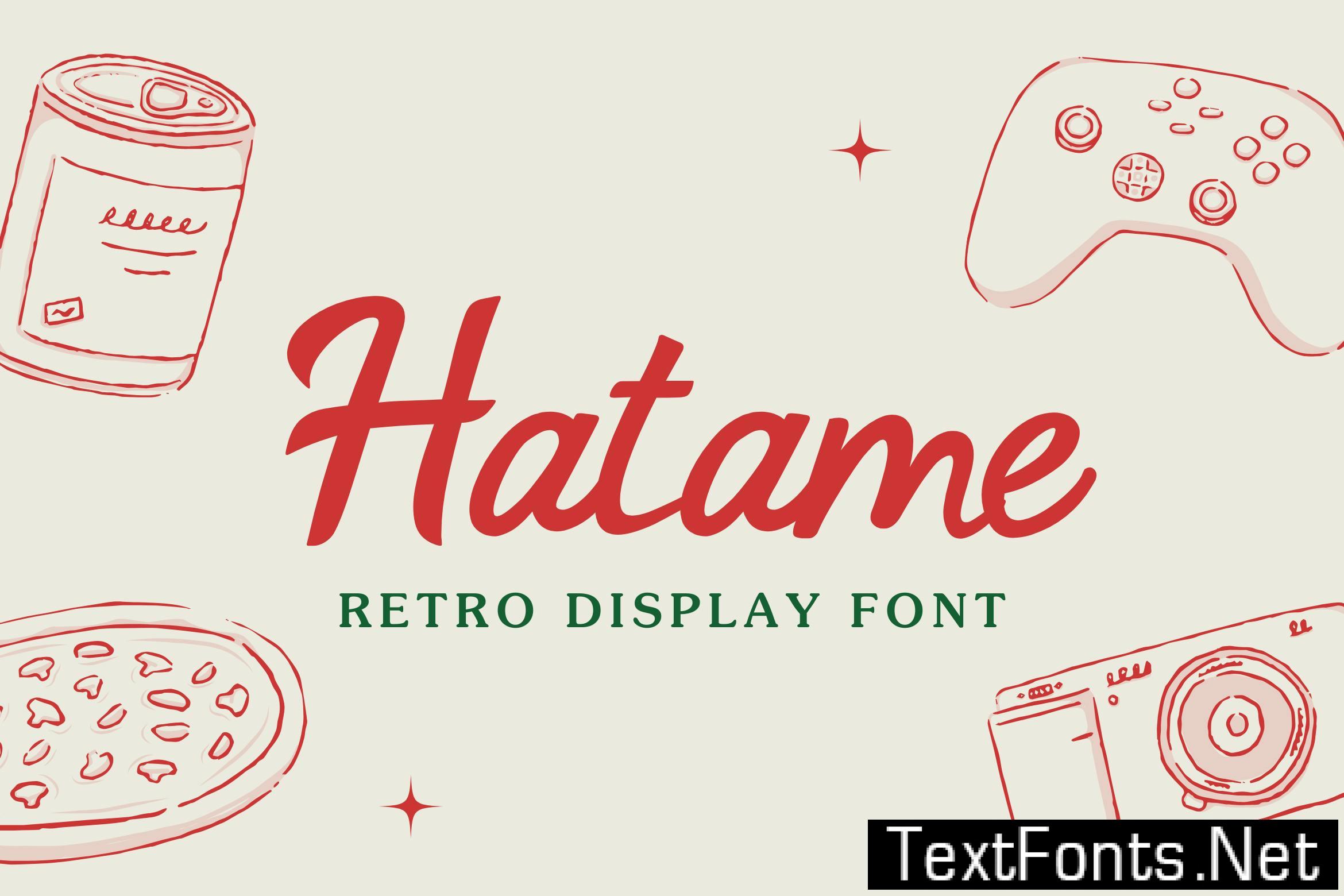 Hatame | Retro Font VGGUJ77