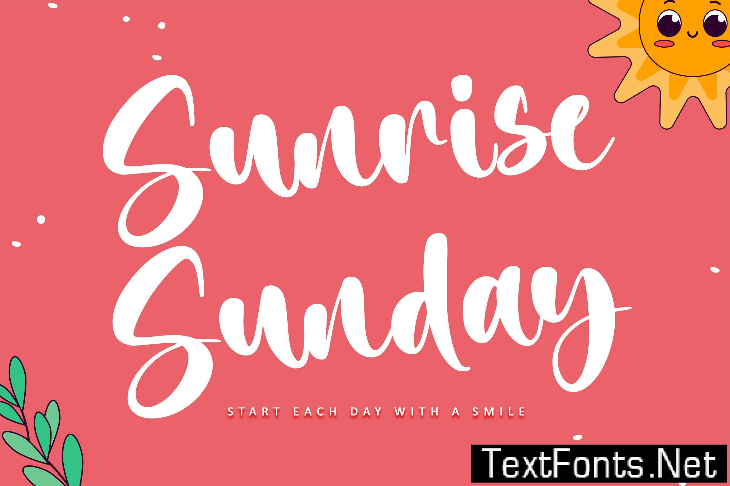 Sunrise Sunday ALPCGXB