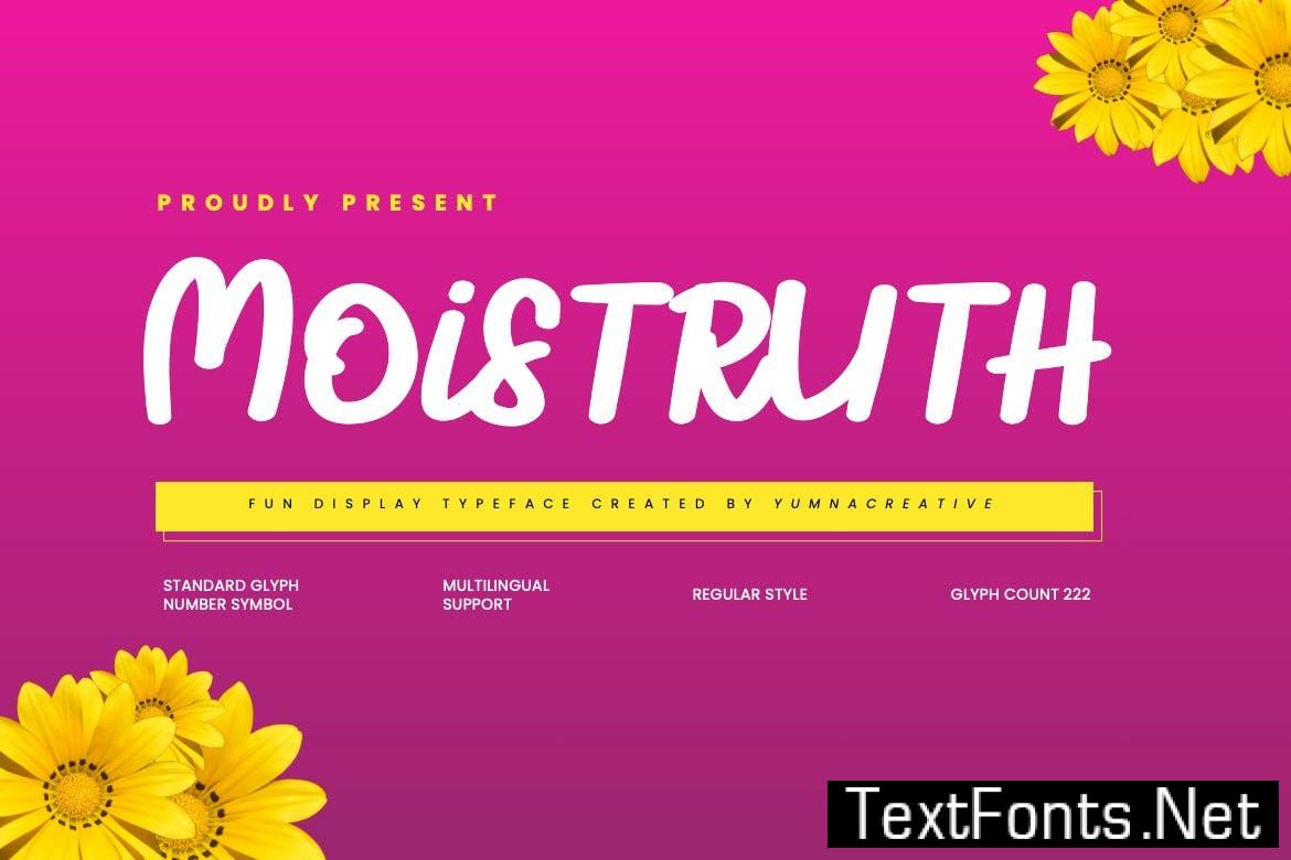Moistruth – Fun Display Font 4YGCM85
