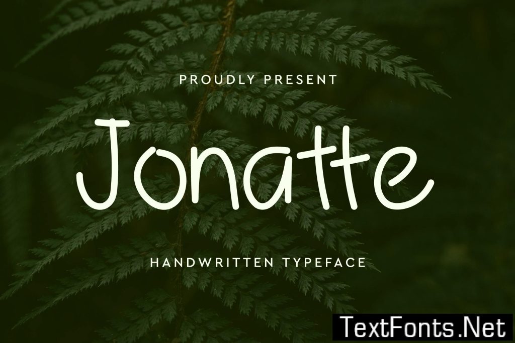 Jonatte Handwritten Font 2NZ5SKP