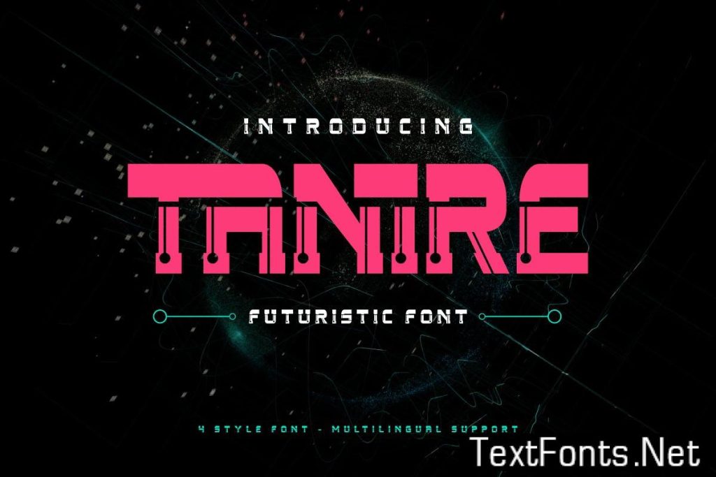 Tanire – Futuristic Tech Font ZQSSXTP