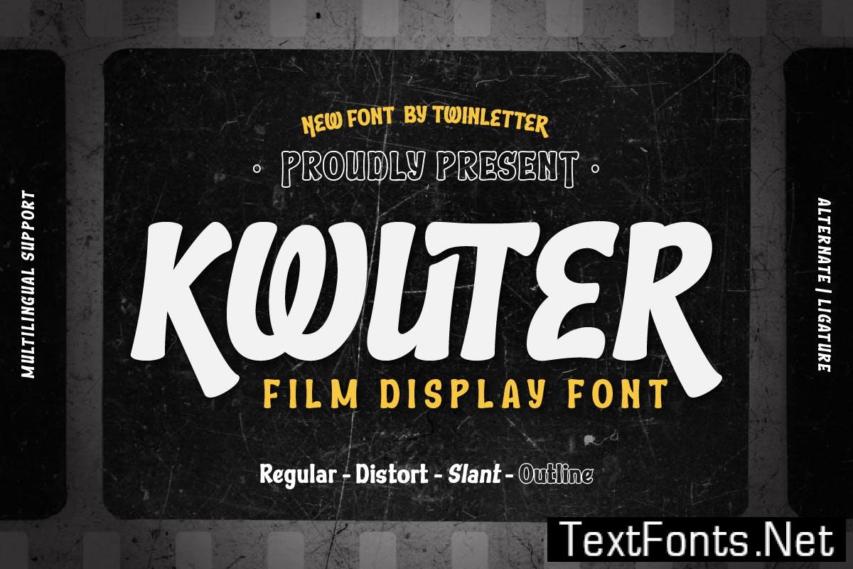 Kwuter – Film Display Font 4PBBYWP