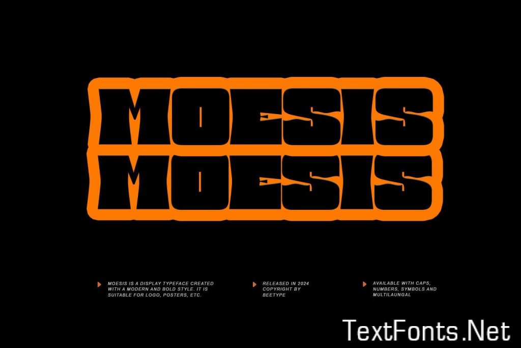 Moesis Display Font FRWCAU2