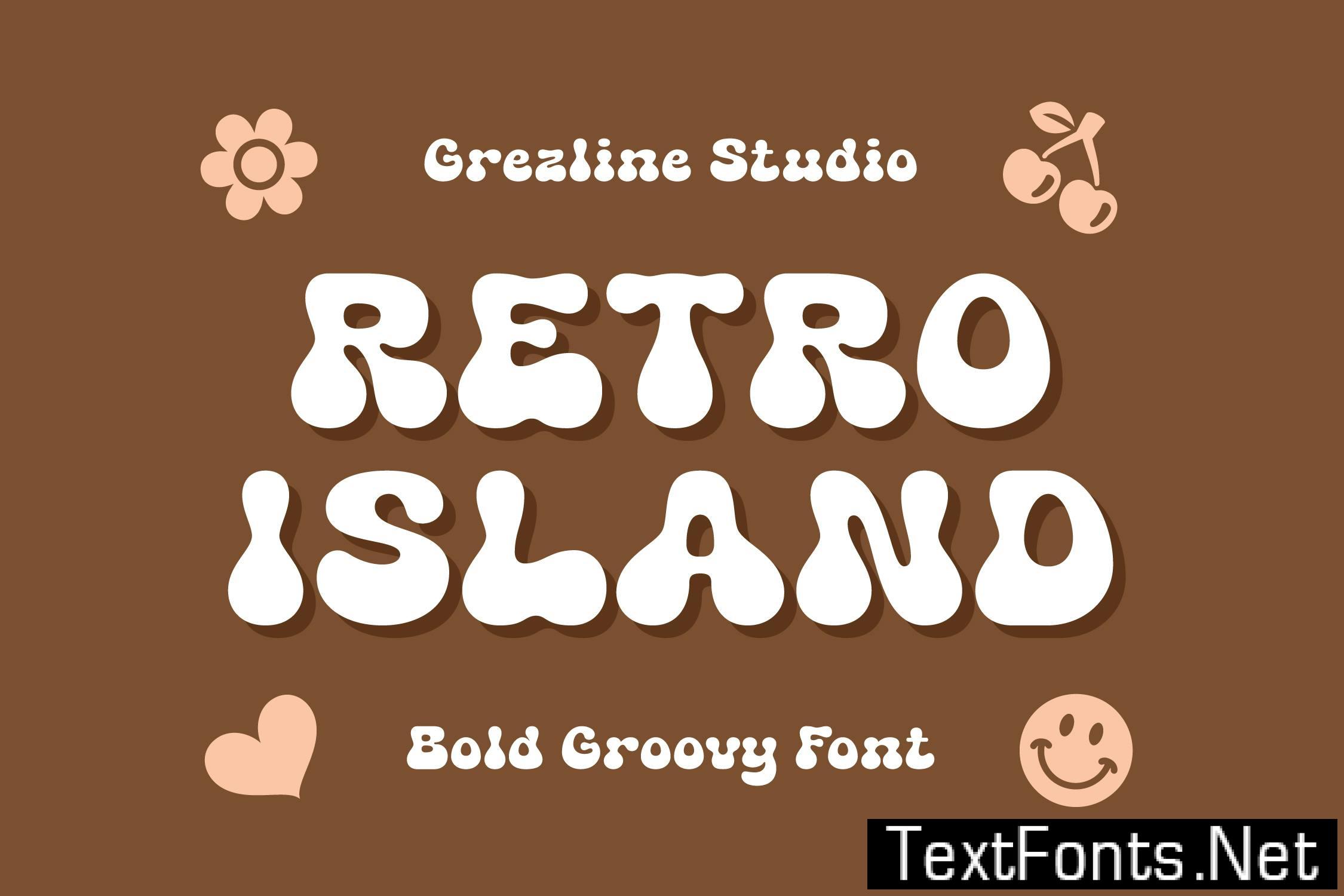 Retro Island – Bold Groovy Font MQXSUGC