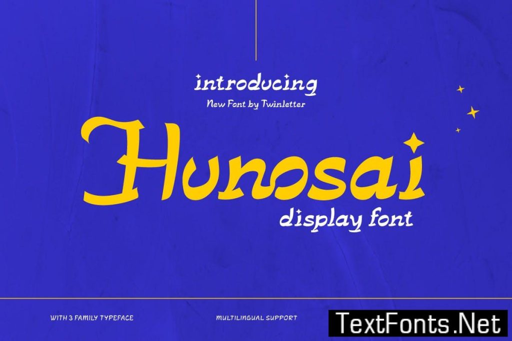 Hunosai – Display Font JA853B3
