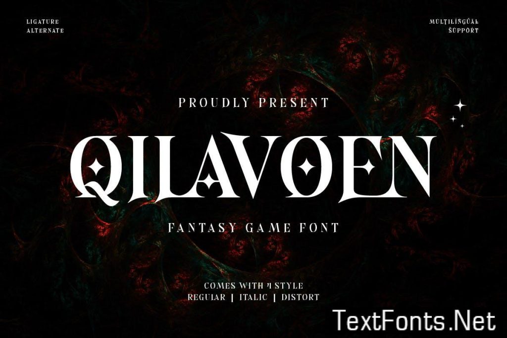 Qilavoen – Game Display Font UKCTYHJ