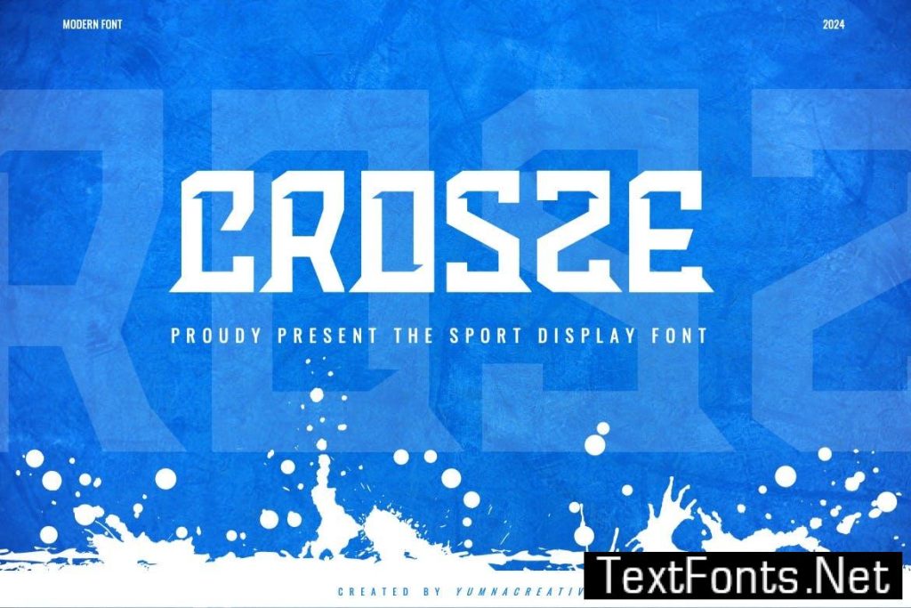Crosze – Sport Display Font 68W6BMS