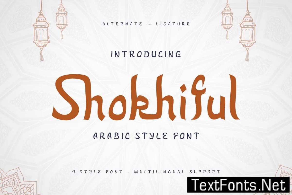 Shokhiful – Arabic Style Font VGZU42W