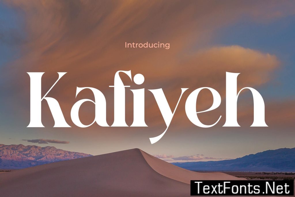 Kafiyeh – Elegance Modern Retro Font 4ABRCLW