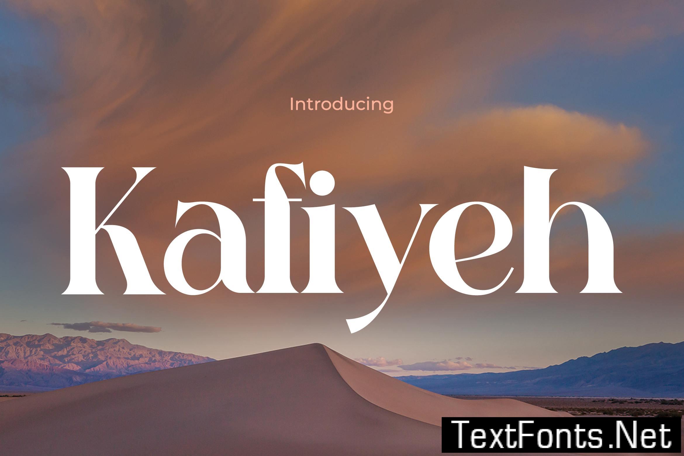 Kafiyeh – Elegance Modern Retro Font 4ABRCLW