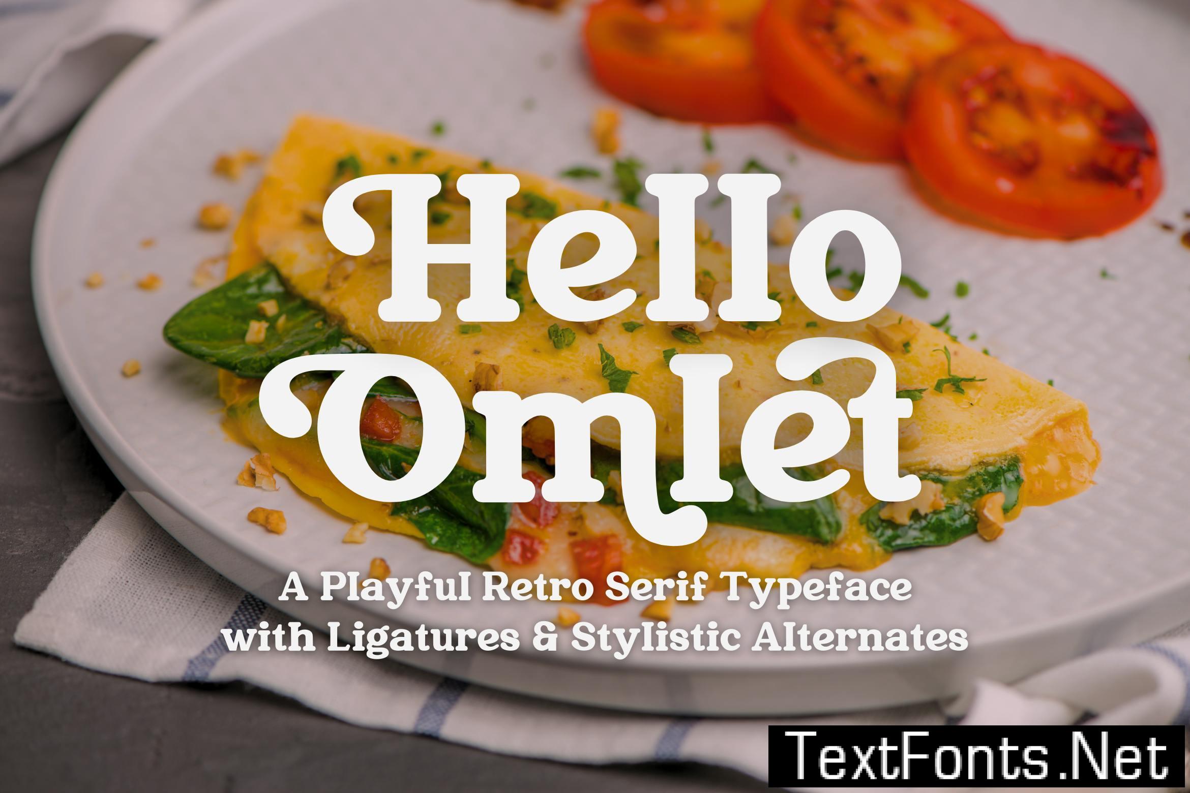 Hello Omlet | Retro Serif Typeface YRHGQUC