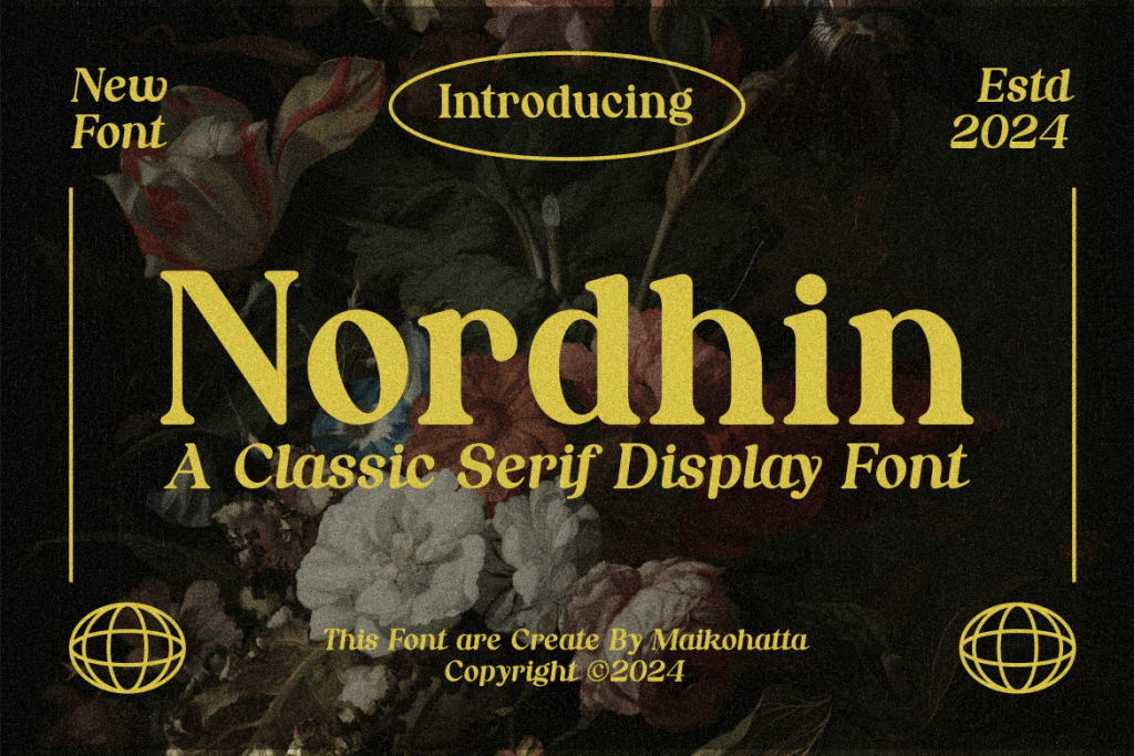 Nordhin – Classic Serif Display Font 6J7ATV5