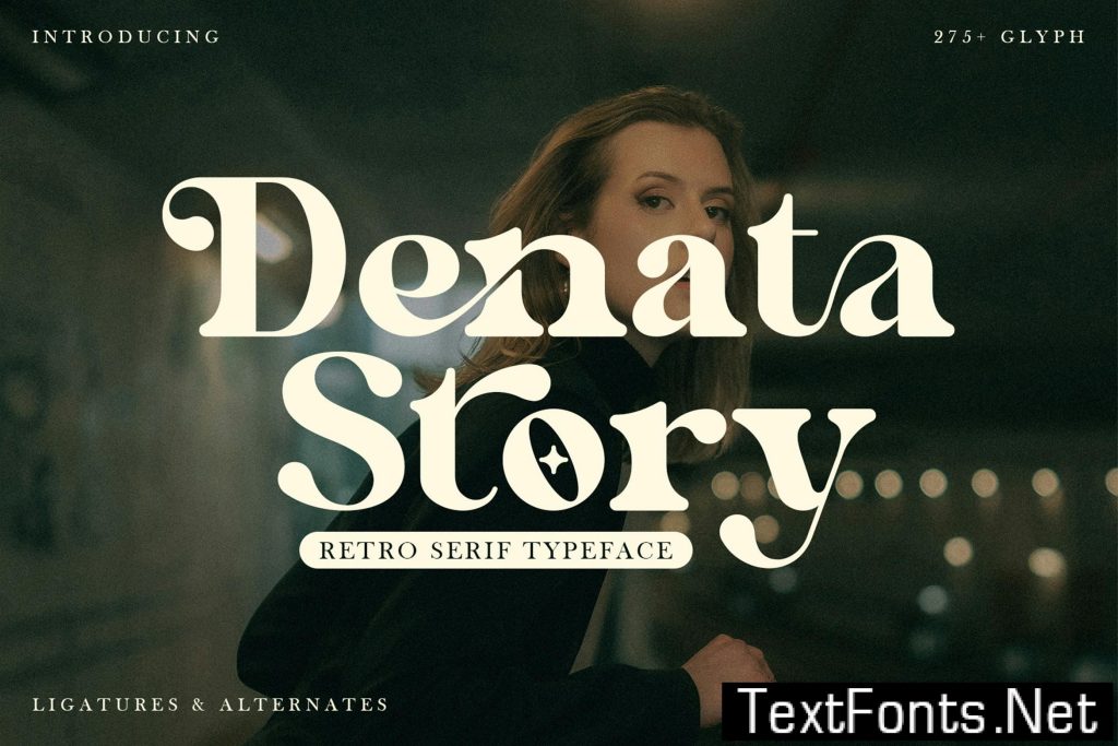 Denata Story – Retro Serif Font XJATCHY