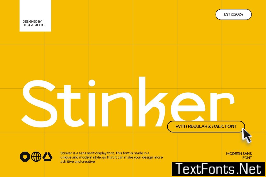 Stinker Modern Sans Display Font T54B9R8