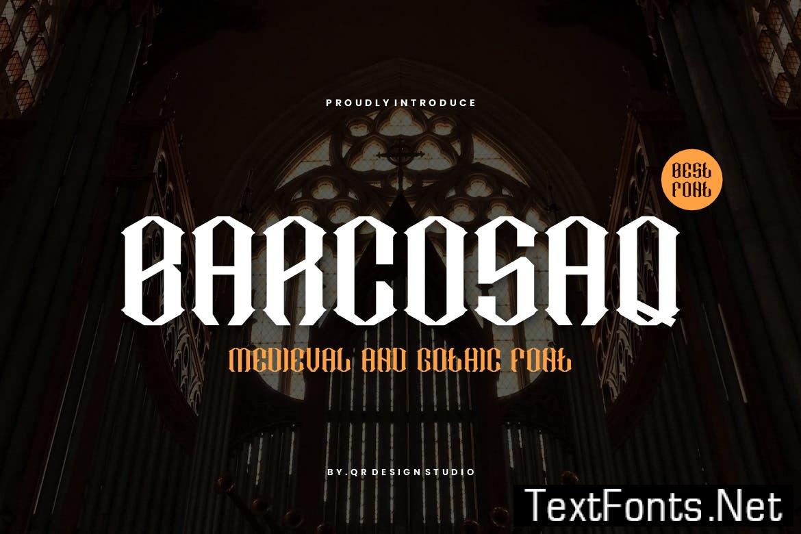 Barcosaq – Medieval & Gothic Font YSMNXE3