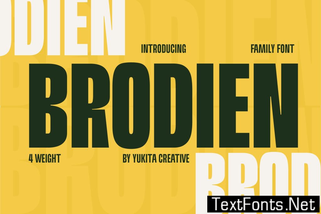 Brodien Condensed Font T7Q7R5T