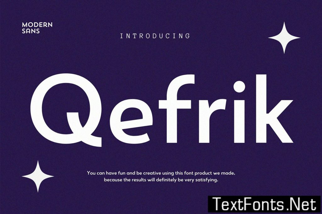 Qhefrik Modern Sans Font 8M4KY8A