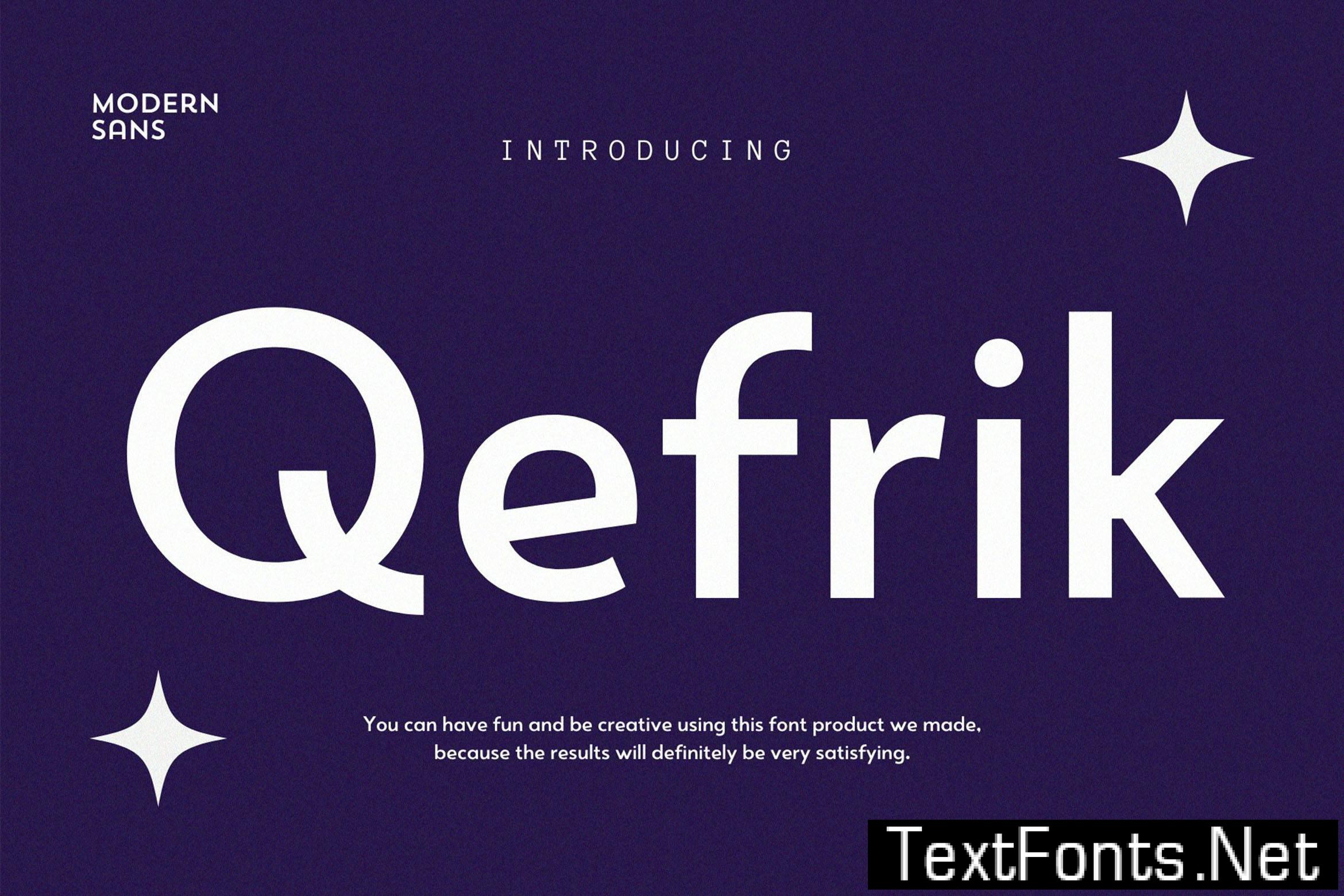 Qhefrik Modern Sans Font 8M4KY8A