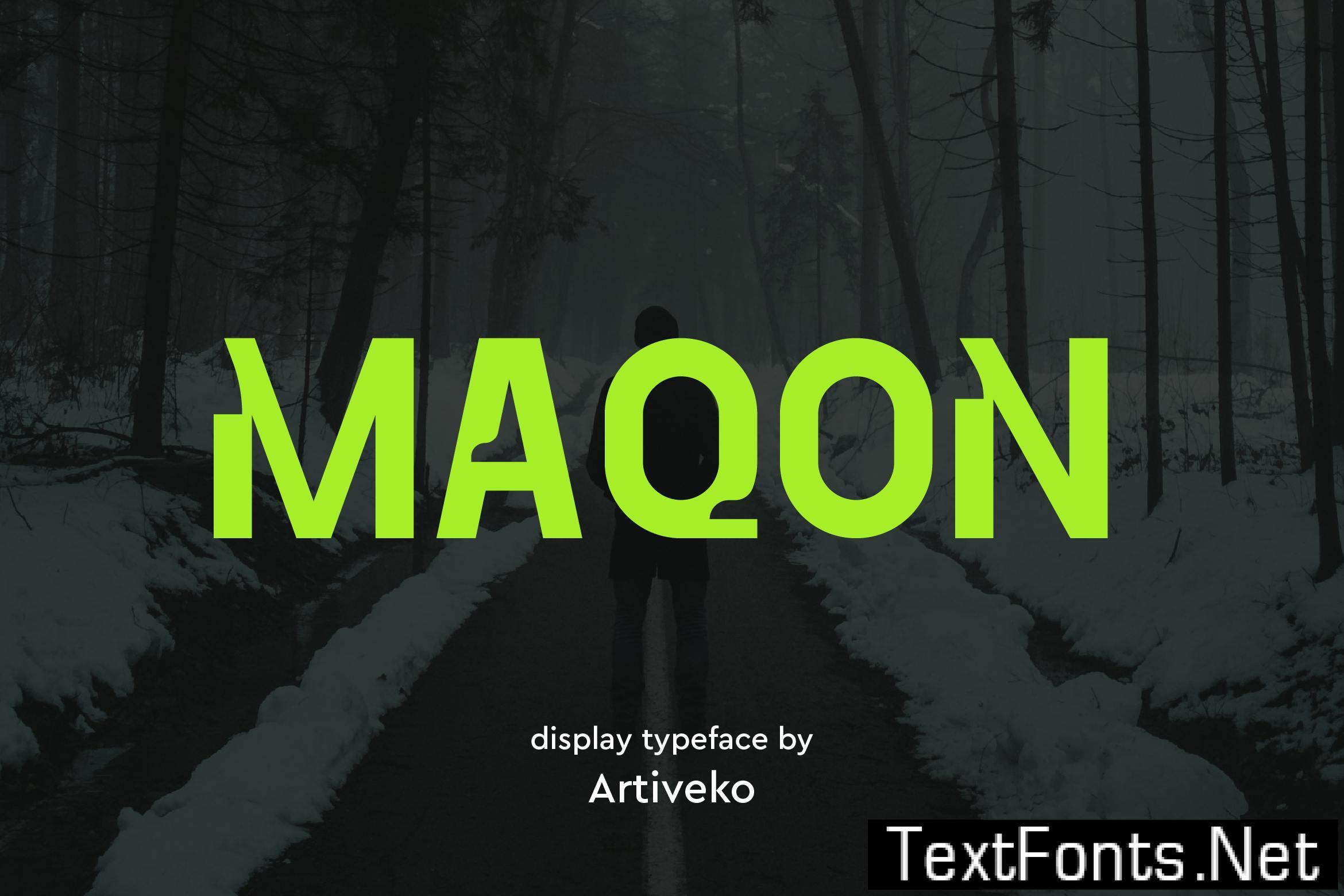 Maqon Sans Serif Font BARLUZP