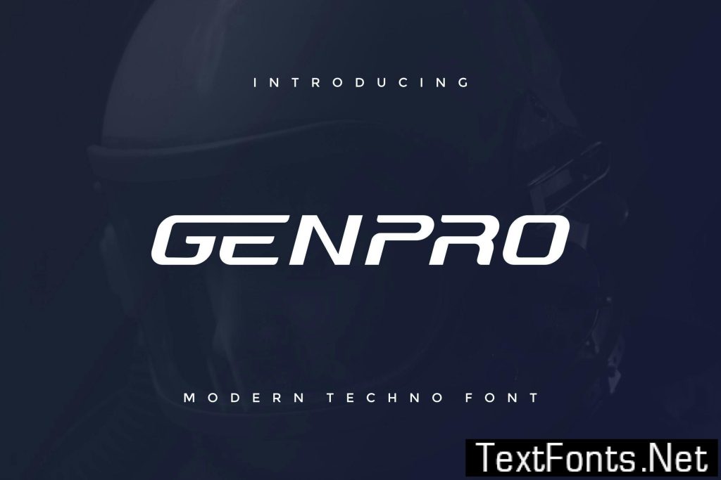 Genpro Modern Techno Font RBNP8A7